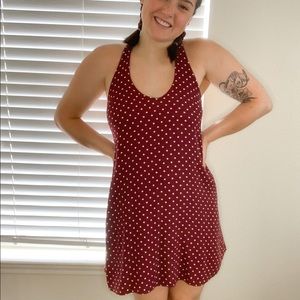 american eagle polka dot dress